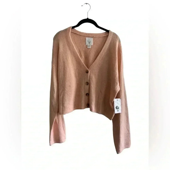 NWT Billabong Short N Sweet Cropped Cardigan Sweater Size Medium - Picture 6 of 14